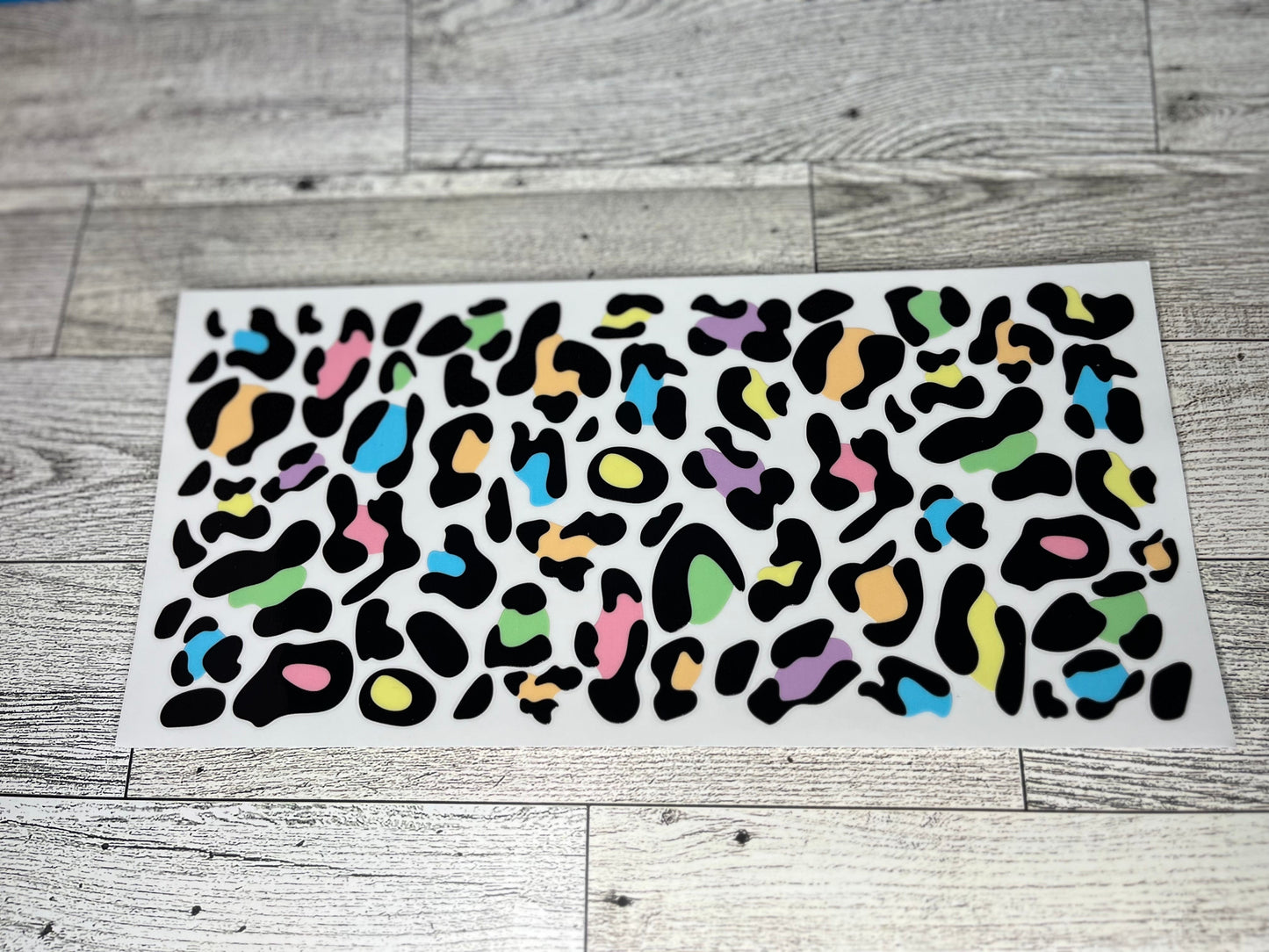 Multi Color Cheetah Libby WRAP 16 Oz Uv-