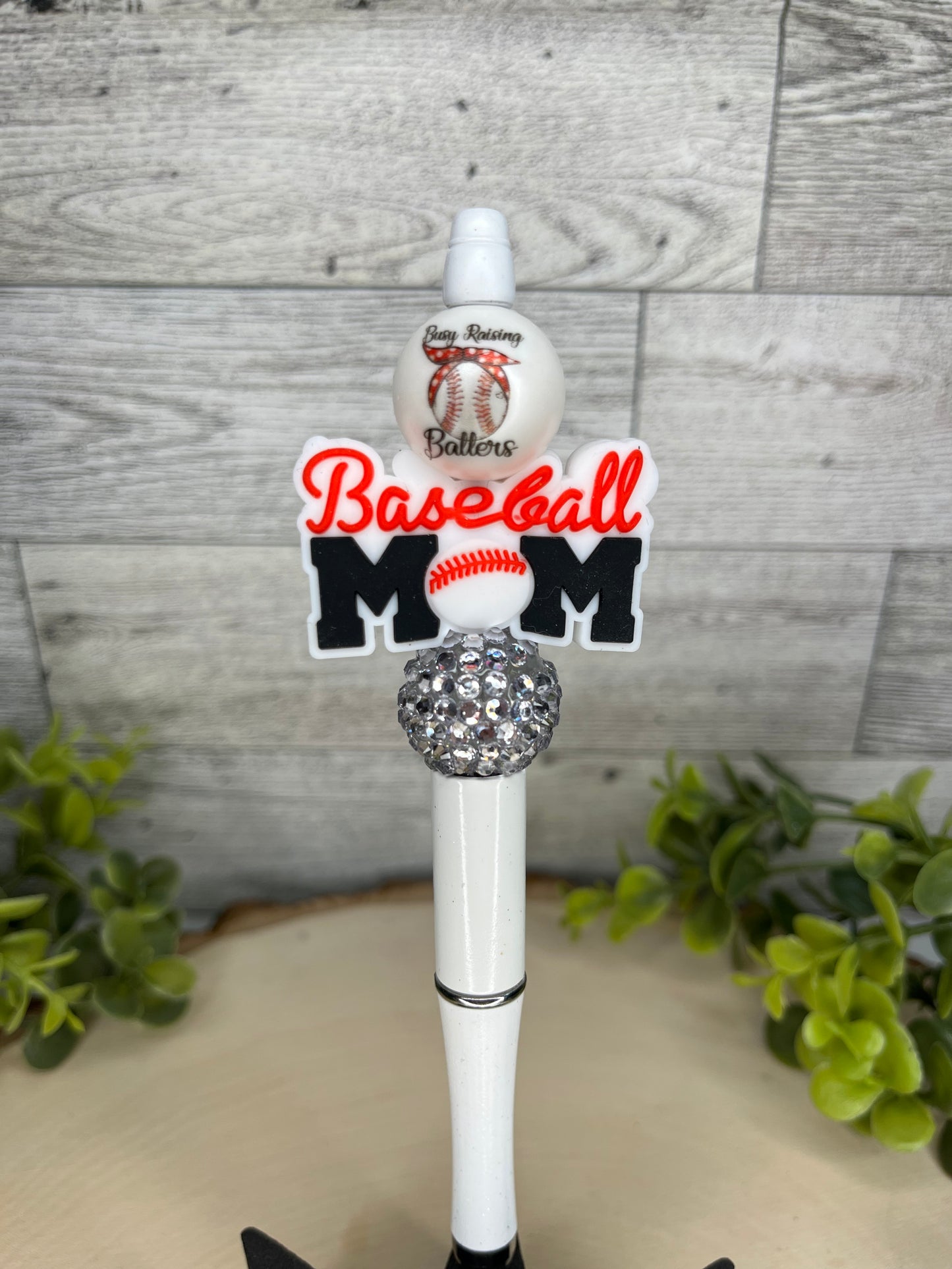 Busy Raising Ballers Baseball Mom Bling Pen