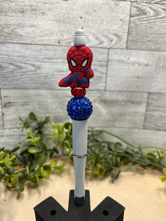 Spiderman Blue Bling Pen