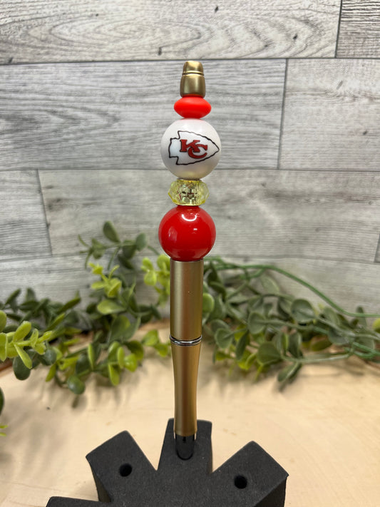 KC Chiefs Gold Pen