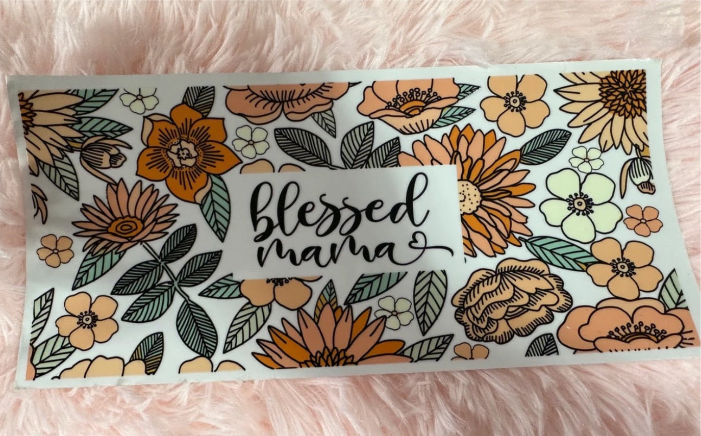 Uv 16 oz wrap Blessed Mama